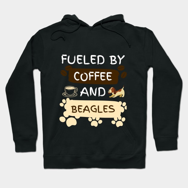 Fueled by Coffee and Beagles Hoodie by jackofdreams22